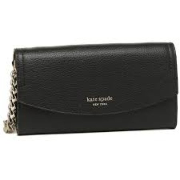 NWT eva wallet on a chain Black/warm beige - Picture 4 of 4